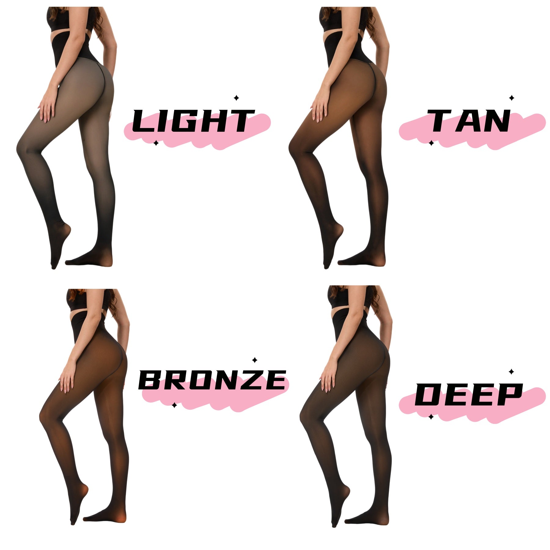 Cloudysheer – Fake-Sheer Thermal Tights