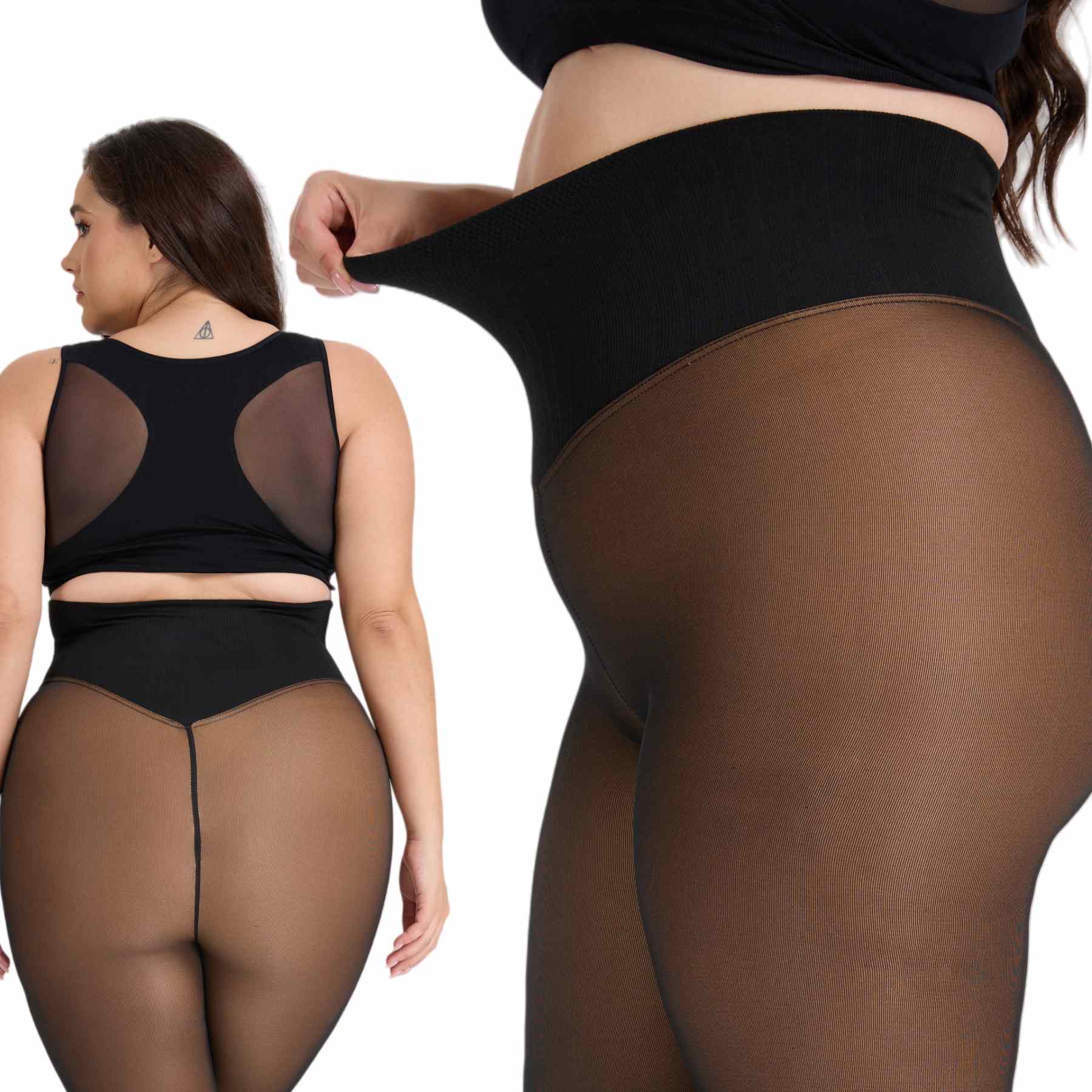 Cloudysheer – Fake-Sheer Thermal Tights